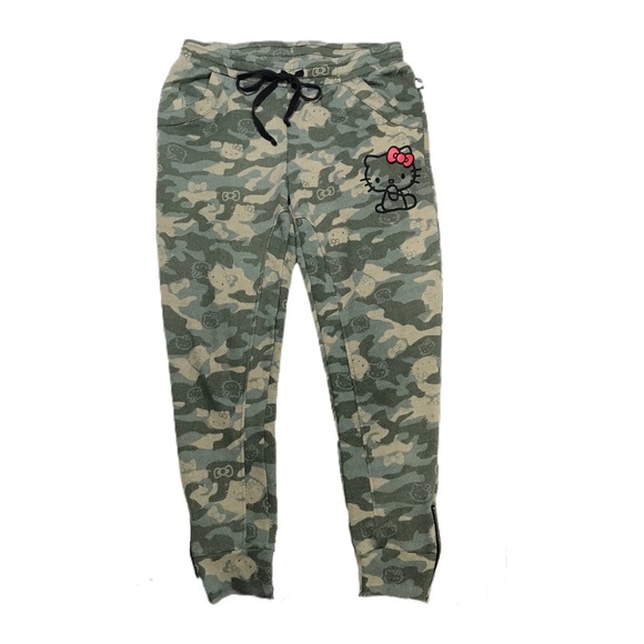 Hello Kitty Pants - Hello Kitty Sanrio Camouflage Joggers